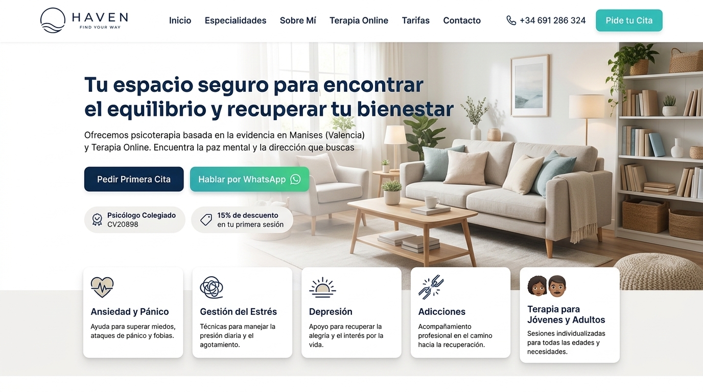 Consulta de psicología HAVEN